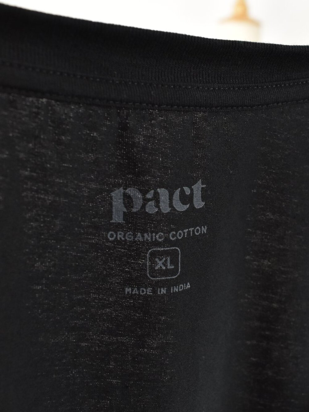Pact Organic Cotton Softspun A-Line Tank Dress Black - XL - Picture 6 of 6